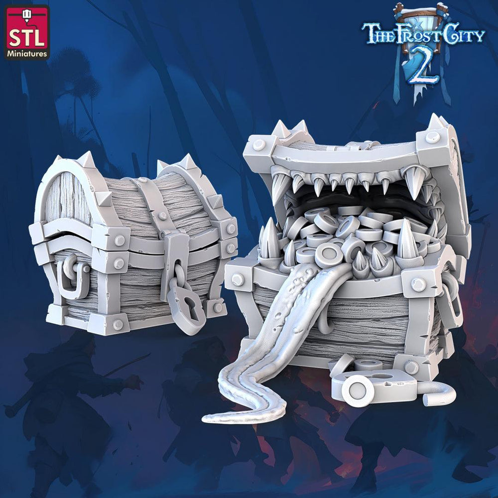 3D Printed STL Miniatures Mimics Set The Frost City 2 28 - 32mm War Gaming D&D (Online Only)
