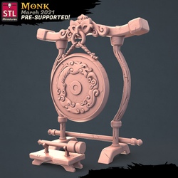 3D Printed STL Miniatures Monk Set 28 - 32mm War Gaming D&D (Online Only)