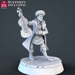 3D Printed STL Miniatures Music Store Set | 28 - 32mm War Gaming D&D (Online Only)