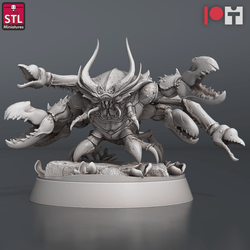 3D Printed STL Miniatures NeverDawn Dark Waters Crabs Set 28 - 32mm War Gaming D&D (Online Only)