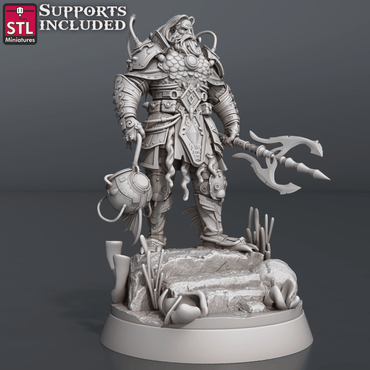 3D Printed STL Miniatures NeverDawn Dark Waters Set 28 - 32mm War Gaming D&D (Online Only)