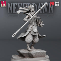 3D Printed STL Miniatures Neverdawn Pyromancers Set 28 - 32mm War Gaming D&D (Online Only)