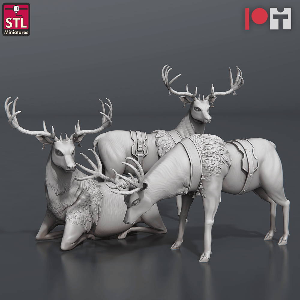 3D Printed STL Miniatures Nobles Set 28 - 32mm War Gaming D&D (Online Only)