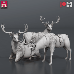 3D Printed STL Miniatures Nobles Set 28 - 32mm War Gaming D&D (Online Only)