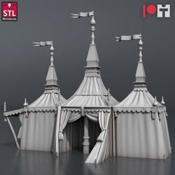 3D Printed STL Miniatures Nobles Set 28 - 32mm War Gaming D&D (Online Only)