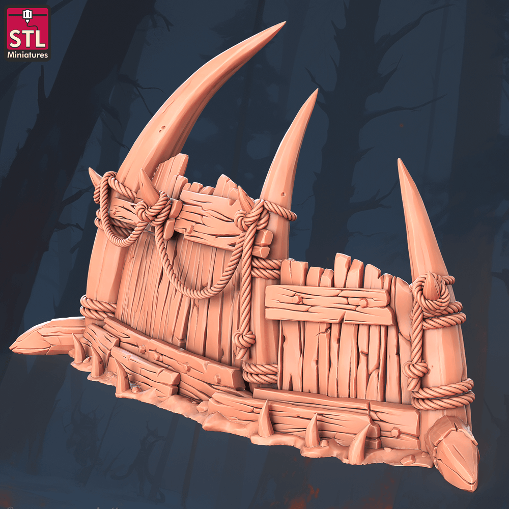3D Printed STL Miniatures Orc Camp Set 28 - 32mm War Gaming D&D (Online Only)