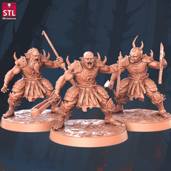 3D Printed STL Miniatures Orc Camp Set 28 - 32mm War Gaming D&D (Online Only)