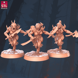 3D Printed STL Miniatures Orc Camp Set 28 - 32mm War Gaming D&D (Online Only)