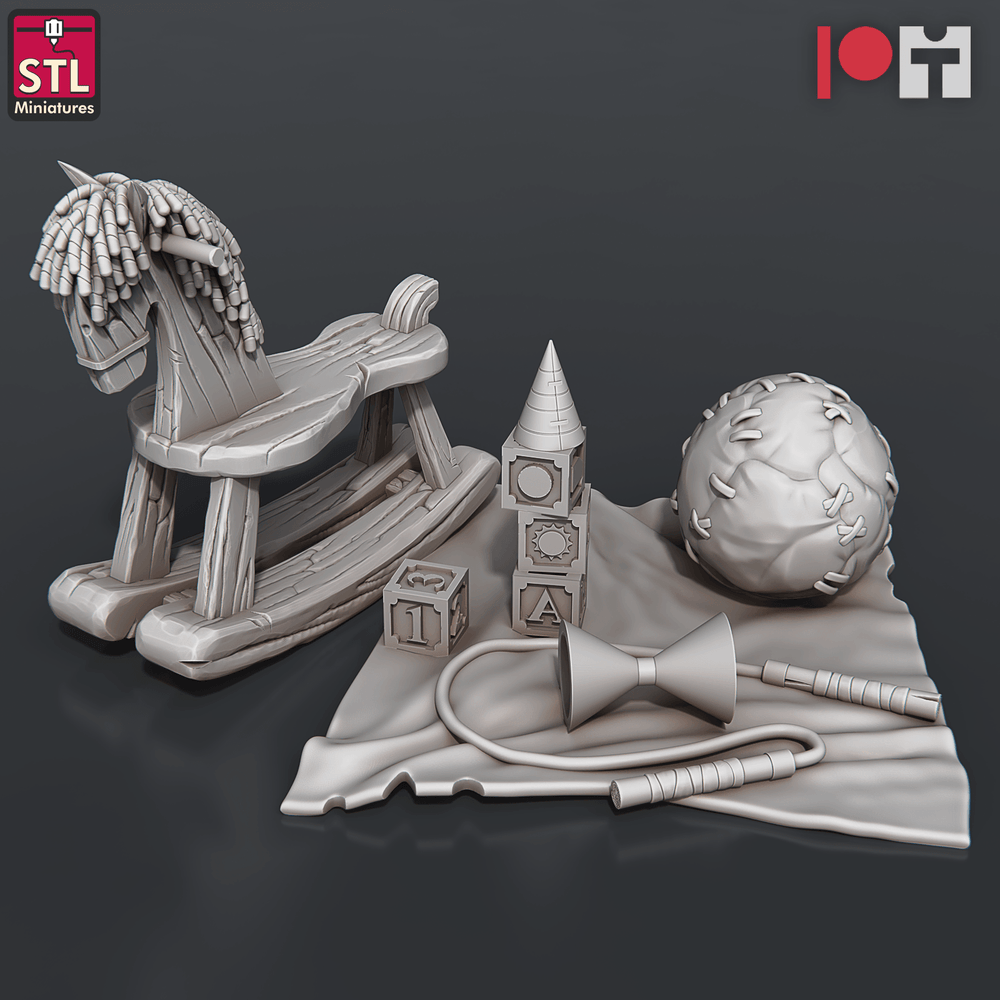 3D Printed STL Miniatures Orphanage Set 28 - 32mm War Gaming D&D (Online Only)