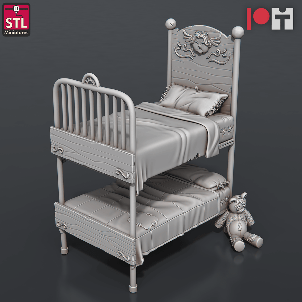 3D Printed STL Miniatures Orphanage Set 28 - 32mm War Gaming D&D (Online Only)