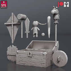 3D Printed STL Miniatures Orphanage Set 28 - 32mm War Gaming D&D (Online Only)
