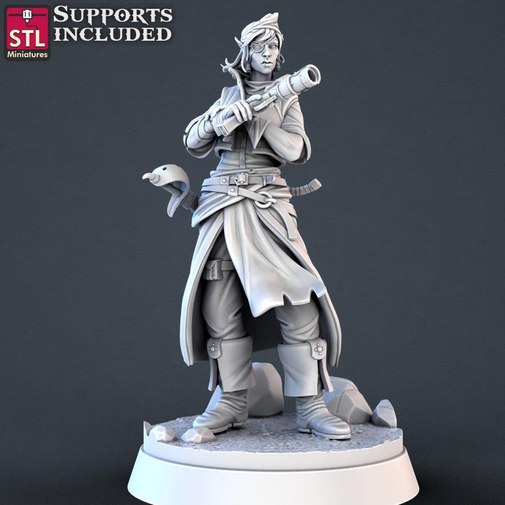 3D Printed STL Miniatures Pirate Set 28 - 32mm War Gaming D&D (Online Only)