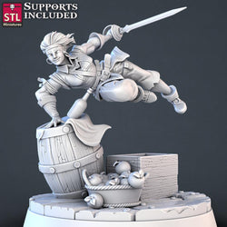 3D Printed STL Miniatures Pirate Set 28 - 32mm War Gaming D&D (Online Only)