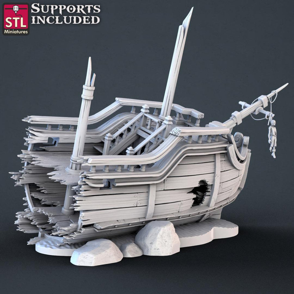 3D Printed STL Miniatures Pirate Set 28 - 32mm War Gaming D&D (Online Only)