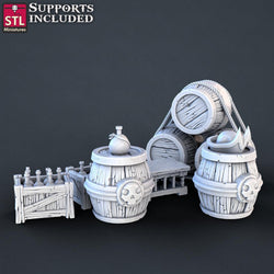 3D Printed STL Miniatures Pirate Set 28 - 32mm War Gaming D&D (Online Only)