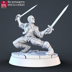 3D Printed STL Miniatures Pirate Set 28 - 32mm War Gaming D&D (Online Only)