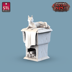 3D Printed STL Miniatures Potter Set Fantasy NPC 28mm - 32mm War Gaming D&D (Online Only)