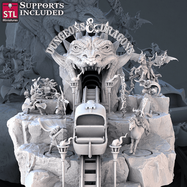 3D Printed STL Miniatures Ranger DnD Tribute Set 28mm - 32mm War Gaming D&D (Online Only)