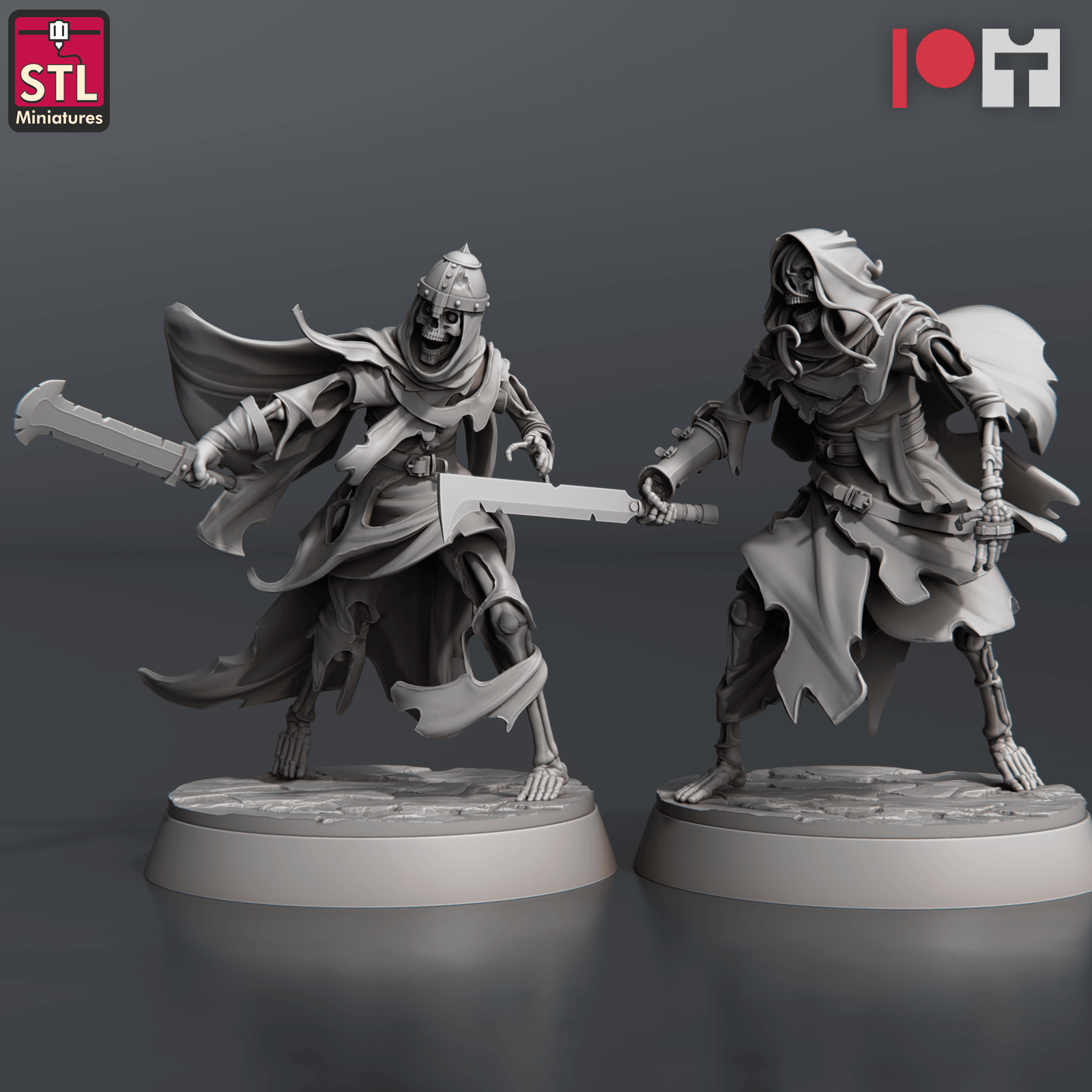 3D Printed STL Miniatures Reaver Knights 28 - 32mm War Gaming D&D (Online Only)