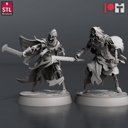 3D Printed STL Miniatures Reaver Knights 28 - 32mm War Gaming D&D (Online Only)