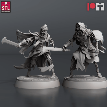 3D Printed STL Miniatures Reaver Knights 28 - 32mm War Gaming D&D (Online Only)
