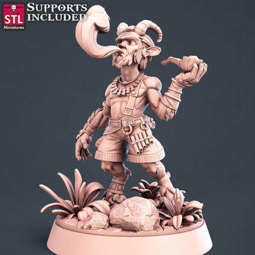 3D Printed STL Miniatures Satyrs Set 28 - 32mm War Gaming D&D (Online Only)