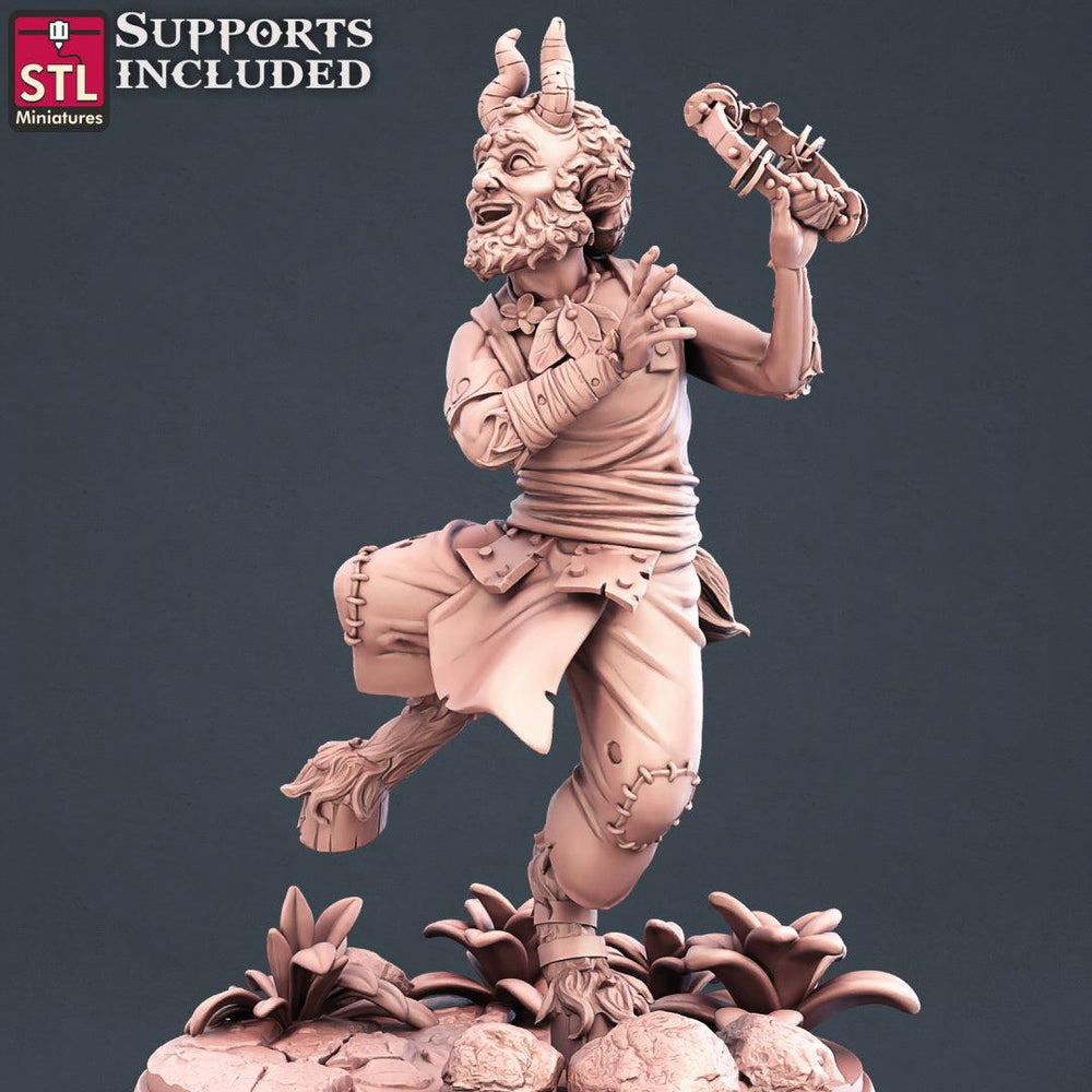 3D Printed STL Miniatures Satyrs Set 28 - 32mm War Gaming D&D (Online Only)
