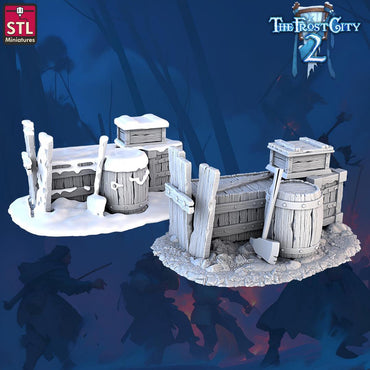 3D Printed STL Miniatures Scatter Terrain The Frost City 2 28 - 32mm War Gaming D&D (Online Only)