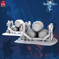 3D Printed STL Miniatures Scatter Terrain The Frost City 2 28 - 32mm War Gaming D&D (Online Only)