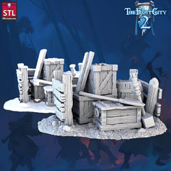 3D Printed STL Miniatures Scatter Terrain The Frost City 2 28 - 32mm War Gaming D&D (Online Only)