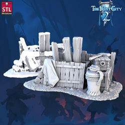 3D Printed STL Miniatures Scatter Terrain The Frost City 2 28 - 32mm War Gaming D&D (Online Only)