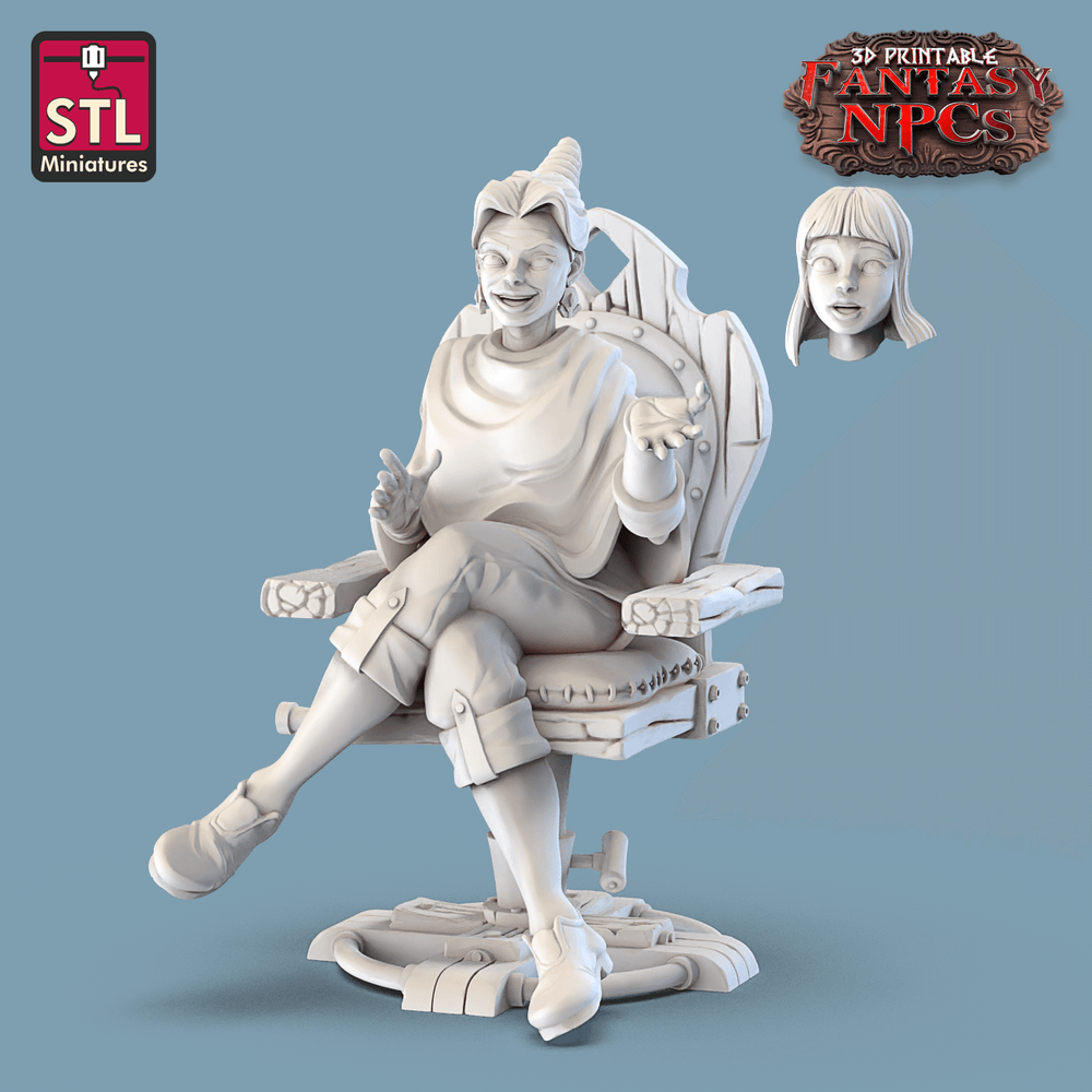 3D Printed STL Miniatures SG4 Individual Characters Set Fantasy NPC 28mm - 32mm War Gaming D&D (Online Only)