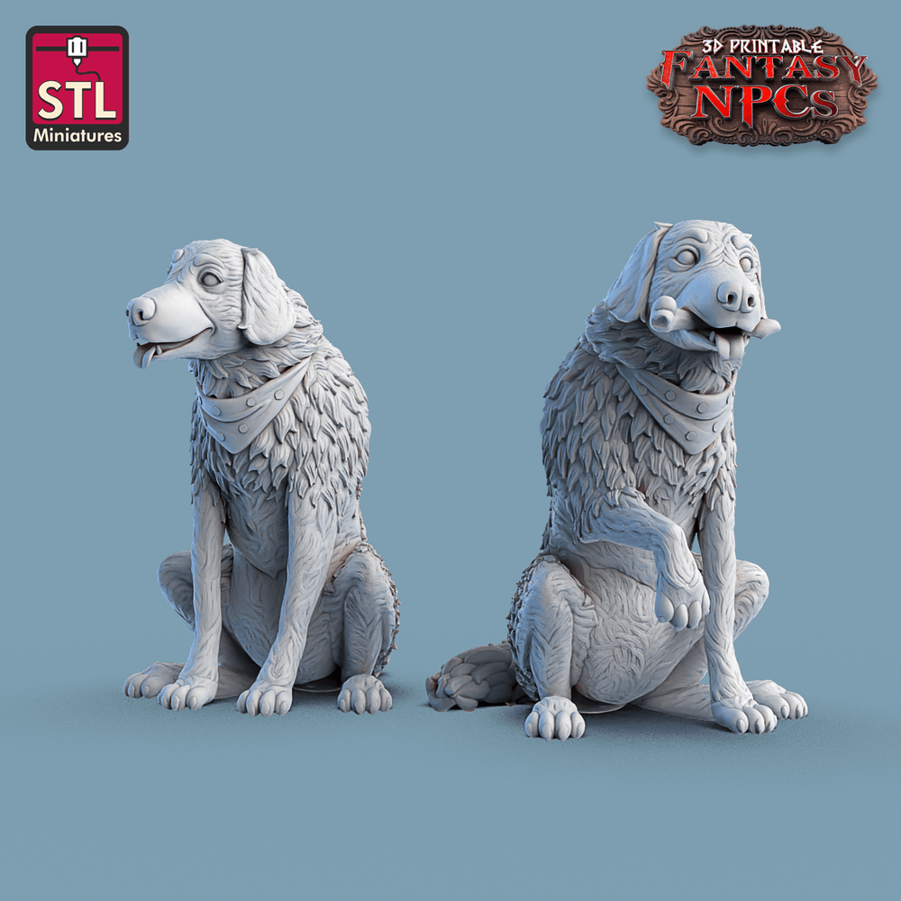 3D Printed STL Miniatures SG4 Individual Characters Set Fantasy NPC 28mm - 32mm War Gaming D&D (Online Only)
