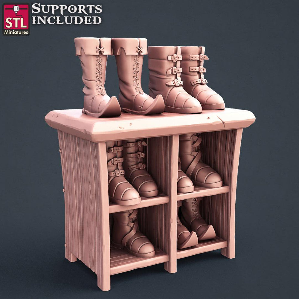 3D Printed STL Miniatures Shoemakers Set 28 - 32mm War Gaming D&D (Online Only)