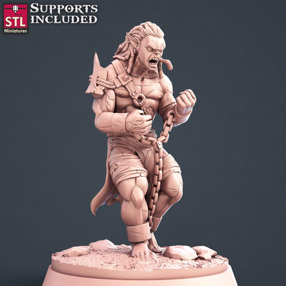 3D Printed STL Miniatures Slave Merchant Set 28 - 32mm War Gaming D&D (Online Only)