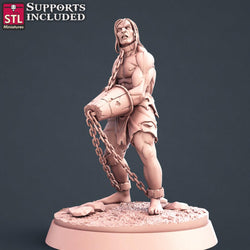 3D Printed STL Miniatures Slave Merchant Set 28 - 32mm War Gaming D&D (Online Only)