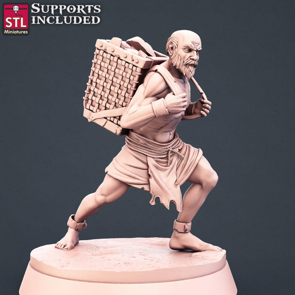 3D Printed STL Miniatures Stone Carver Set 28 - 32mm War Gaming D&D (Online Only)