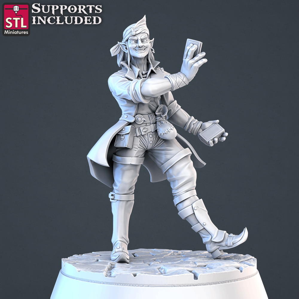 3D Printed STL Miniatures Street Gambler Set | 28 - 32mm War Gaming D&D (Online Only)