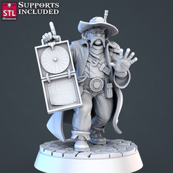 3D Printed STL Miniatures Street Gambler Set | 28 - 32mm War Gaming D&D (Online Only)