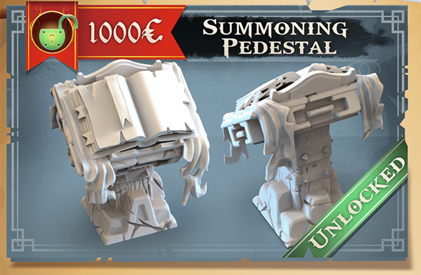 3D Printed STL Miniatures Summoning Pedestal 28 - 32mm War Gaming D&D (Online Only)