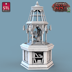 3D Printed STL Miniatures Taxidermist Set Fantasy NPC 2 | 28 - 32mm War Gaming D&D (Online Only)