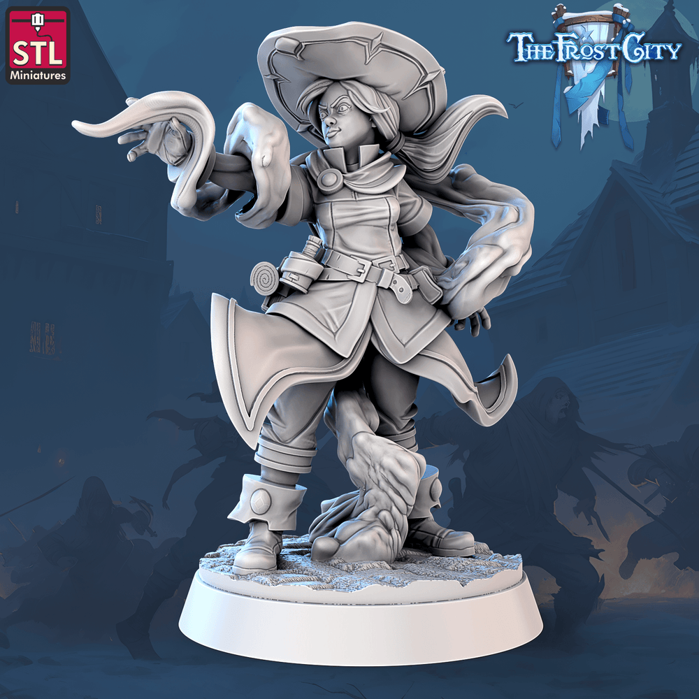 3D Printed STL Miniatures The Frost City Apprentices 28mm - 32mm War Gaming D&D (Online Only)
