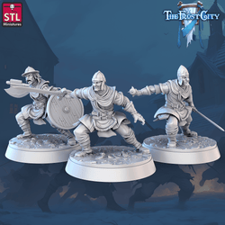 3D Printed STL Miniatures The Frost City Army Soldiers Sets - Modular 28 - 32mm War Gaming D&D (Online Only)