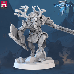 3D Printed STL Miniatures The Frost City Rangifers Set 28 - 32mm War Gaming D&D (Online Only)