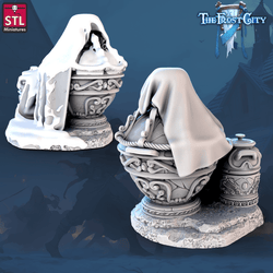 3D Printed STL Miniatures The Frost City Treasure Tokens 28 - 32mm War Gaming D&D (Online Only)