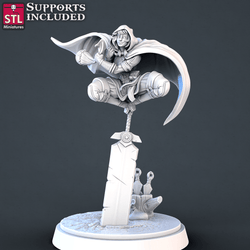 3D Printed STL Miniatures Thief DnD Tribute Set 28mm - 32mm War Gaming D&D (Online Only)