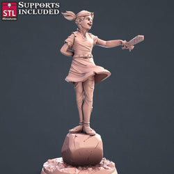 3D Printed STL Miniatures Townsfolks Vol 1 Set Fantasy NPC 2 | 28 - 32mm War Gaming D&D (Online Only)