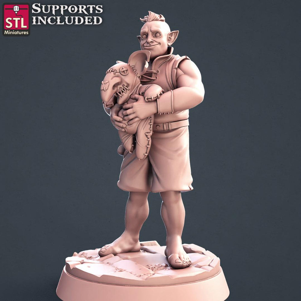 3D Printed STL Miniatures Townsfolks Vol 1 Set Fantasy NPC 2 | 28 - 32mm War Gaming D&D (Online Only)