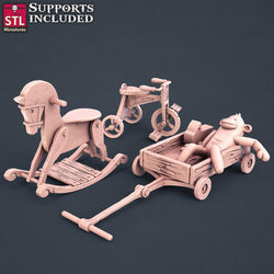 3D Printed STL Miniatures Townsfolks Vol 1 Set Fantasy NPC 2 | 28 - 32mm War Gaming D&D (Online Only)