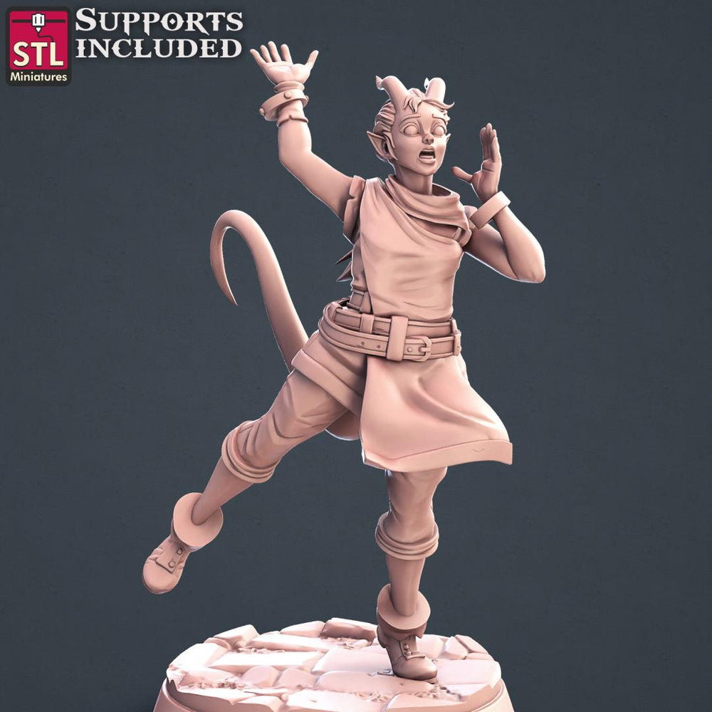 3D Printed STL Miniatures Townsfolks Vol 1 Set Fantasy NPC 2 | 28 - 32mm War Gaming D&D (Online Only)
